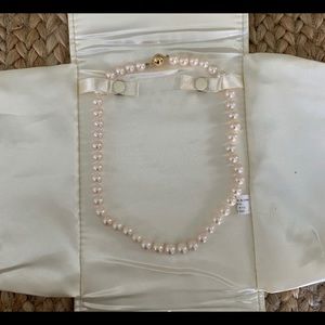 freshwater pearl necklace 14k clasp